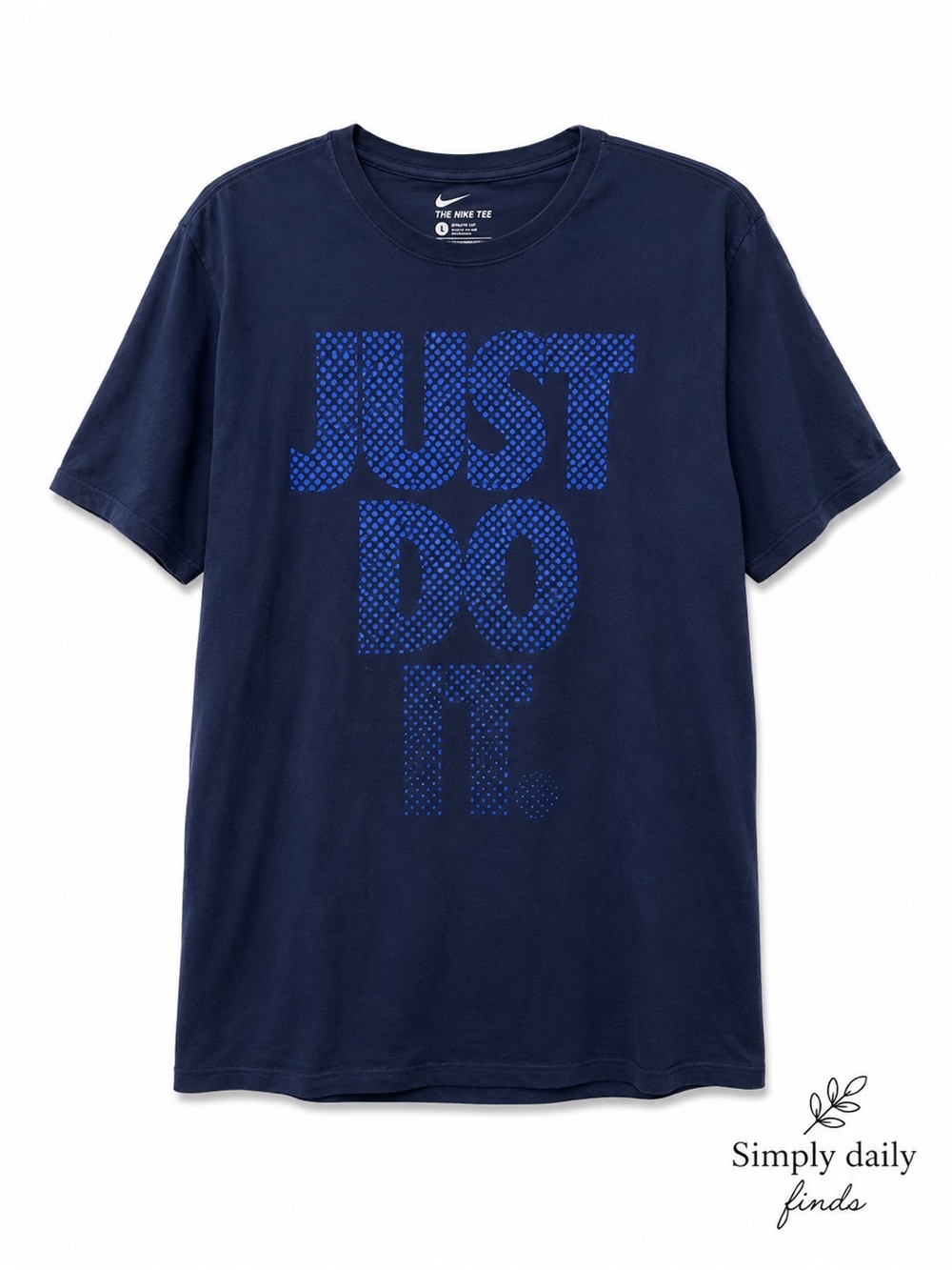 Nike Men’s Navy Blue 'Just Do It' Short Sleeve Tee